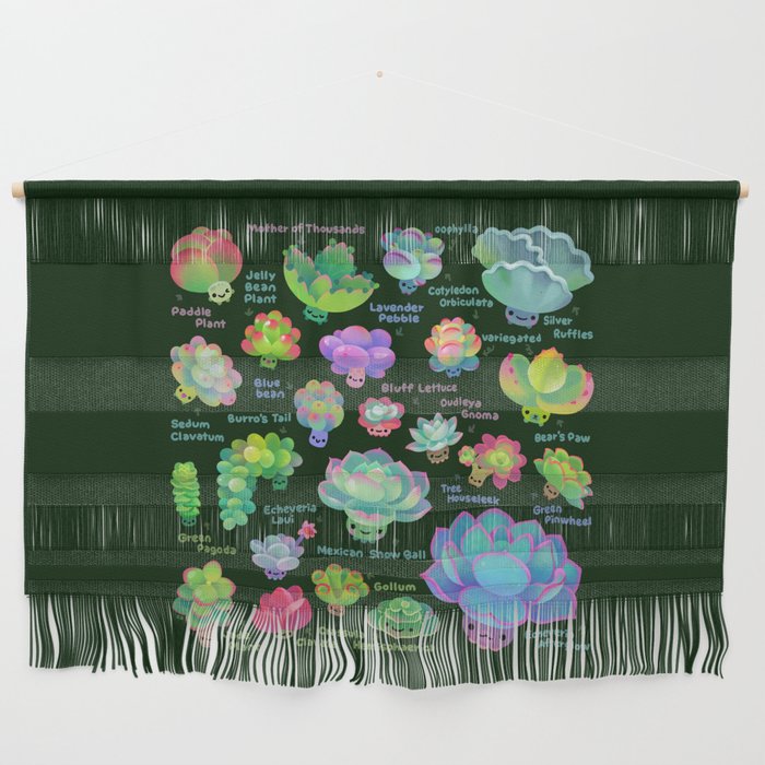 Baby succulent 2 - dark Wall Hanging Gallery Image 1