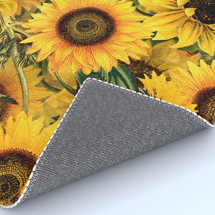 Vintage & Shabby Chic - Noon Sunflowers Garden Rug Gallery Image 4