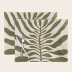 ne Hundred-Leaved Plant #22 / Lino Print Placemat Gallery Image 1