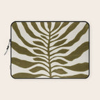 ne Hundred-Leaved Plant #22 / Lino Print Laptop Sleeve Gallery Image 1