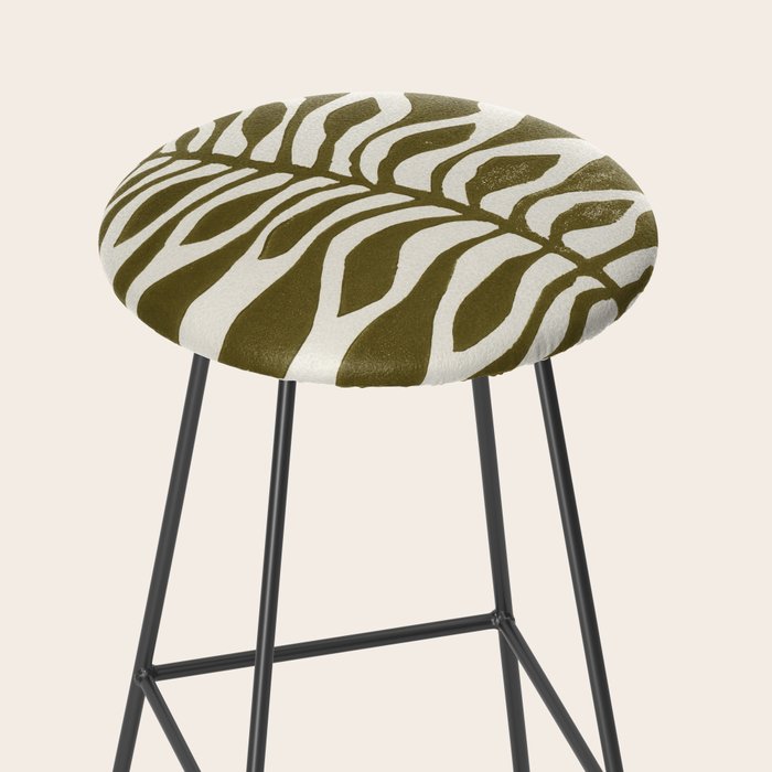 ne Hundred-Leaved Plant #22 / Lino Print Stool Gallery Image 2