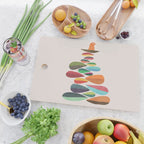 Bird nesting on top of pebbles hill Cutting Board Gallery Image 2