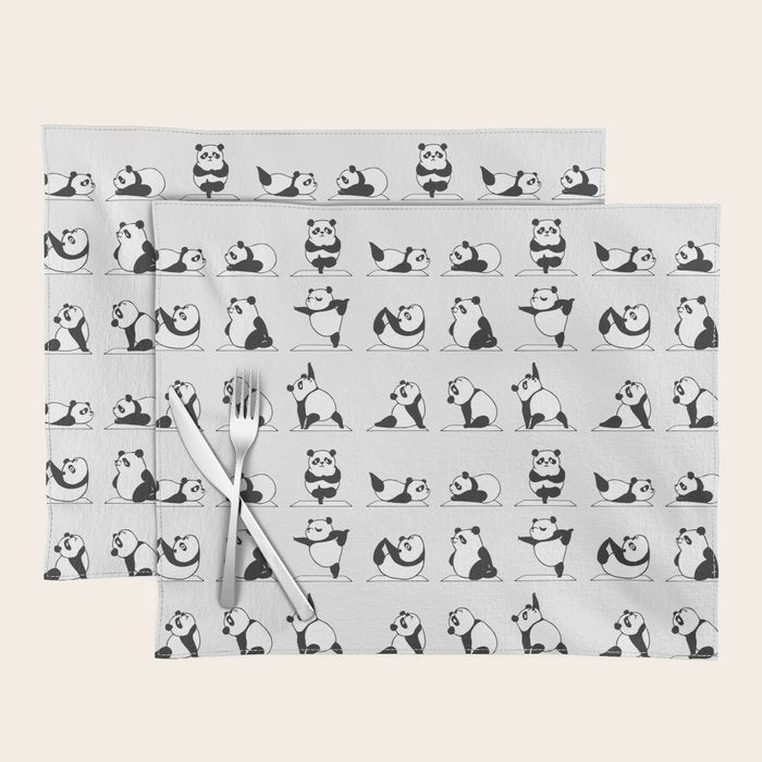 Panda Yoga Placemat Gallery Image 1