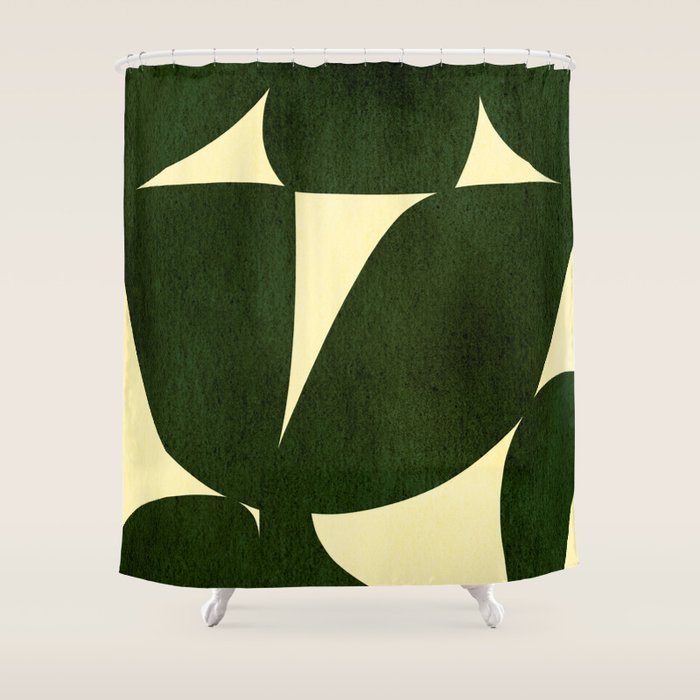 Abstract botanical 56 Shower Curtain Gallery Image 1