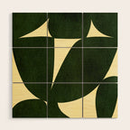 Abstract botanical 56 Wood Wall Art Gallery Image 1