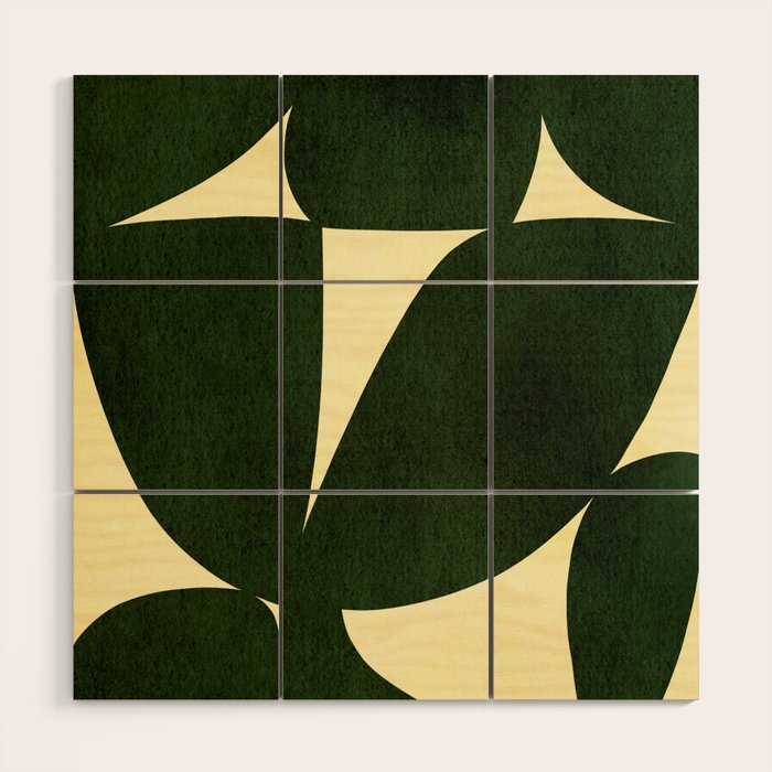 Abstract botanical 56 Wood Wall Art Gallery Image 1