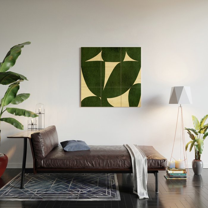 Abstract botanical 56 Wood Wall Art Gallery Image 2