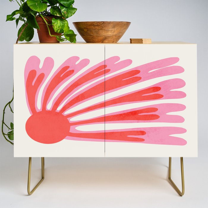 Tart & Amaranth: Wild Flower | Matisse Foliage Paper Cutouts Credenza Gallery Image 1