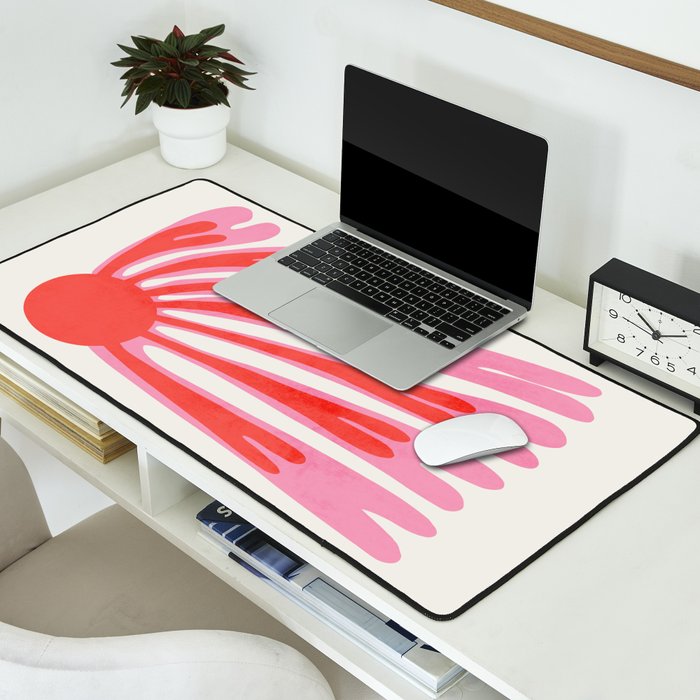 Tart & Amaranth: Wild Flower | Matisse Foliage Paper Cutouts Desk Mat Gallery Image 2