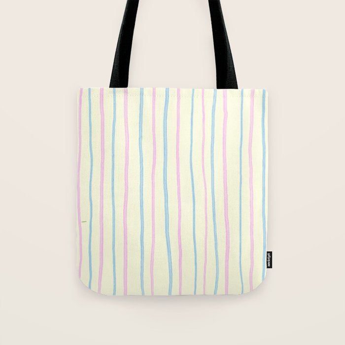 Cotton Candy Stripes Tote Bag Gallery Image 1