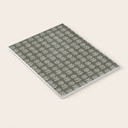 block print floral - dark olive Notebook Gallery Image 3