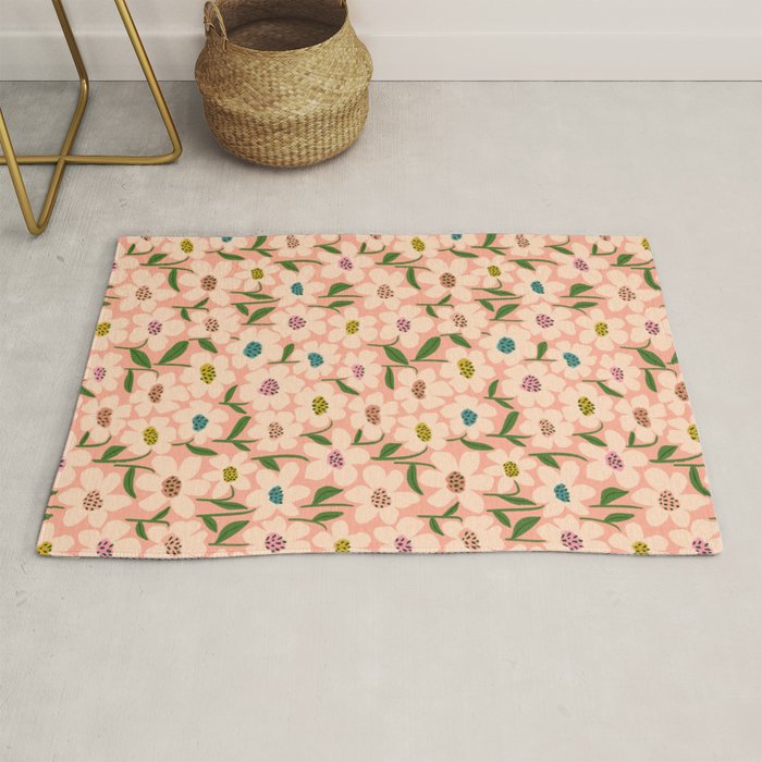 Blossom - Color fun Peach Rug Gallery Image 1