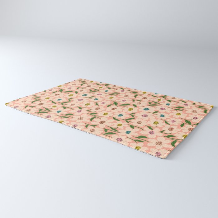 Blossom - Color fun Peach Rug Gallery Image 3