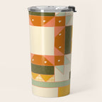 Vintage Quilt Square Travel Mug Gallery Image 2