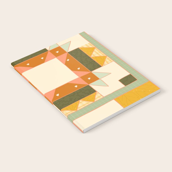 Vintage Quilt Square Notebook Gallery Image 2