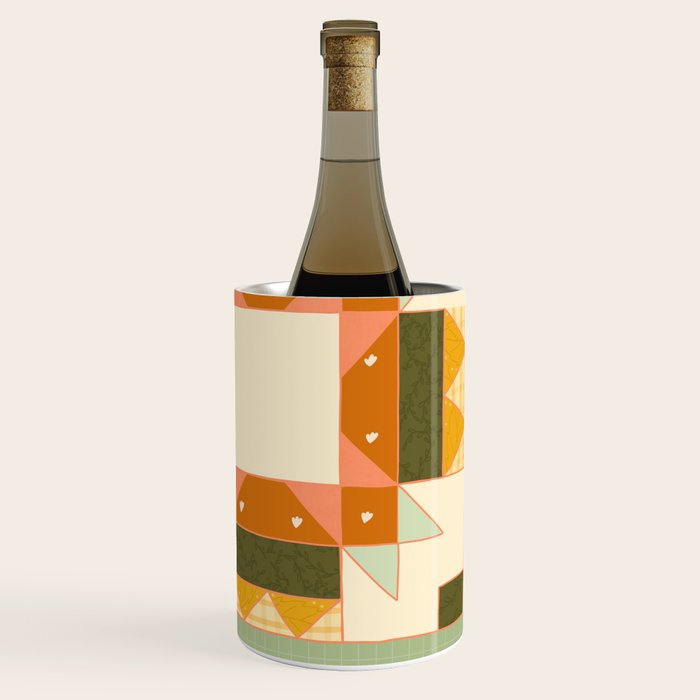 Vintage Quilt Square Wine Chiller Gallery Image 3