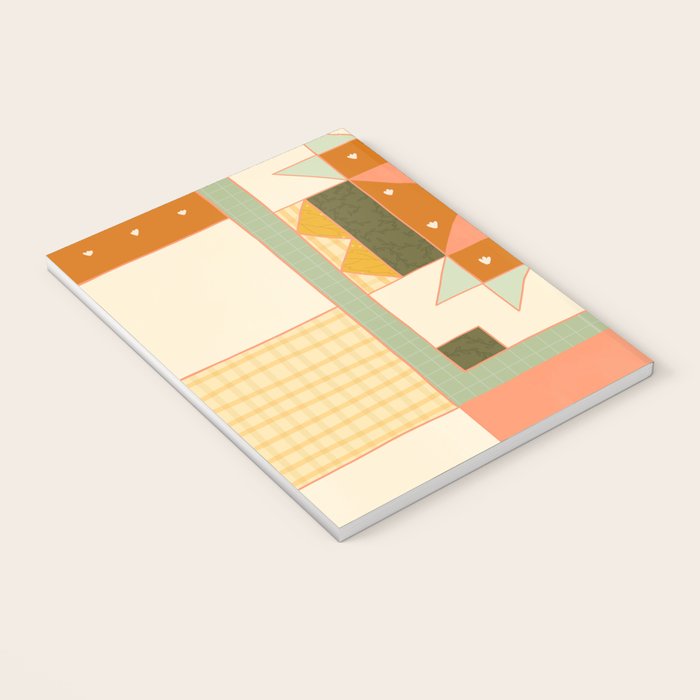 Vintage Quilt Square Notebook Gallery Image 3