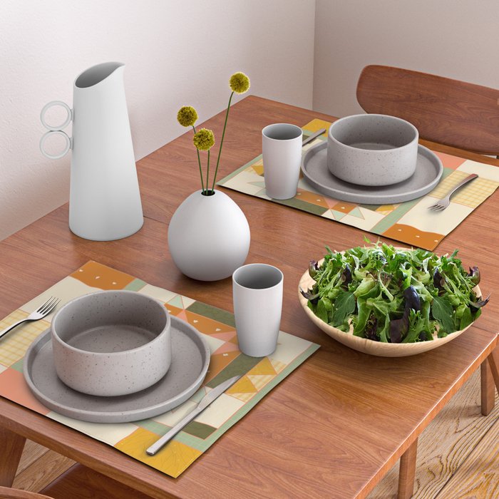 Vintage Quilt Square Placemat Gallery Image 2