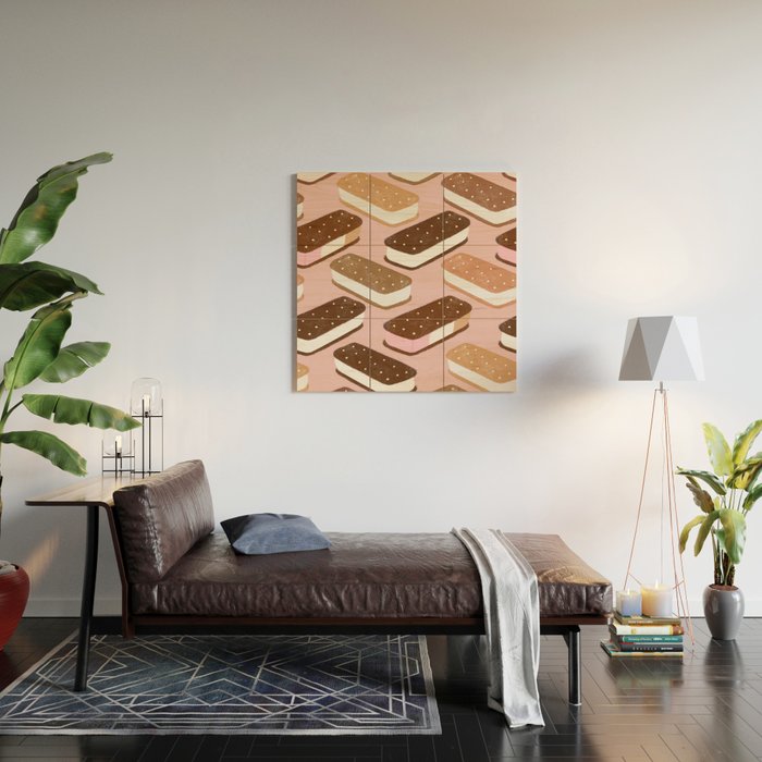 Ice Cream Sandwiches Wood Wall Art Gallery Image 2
