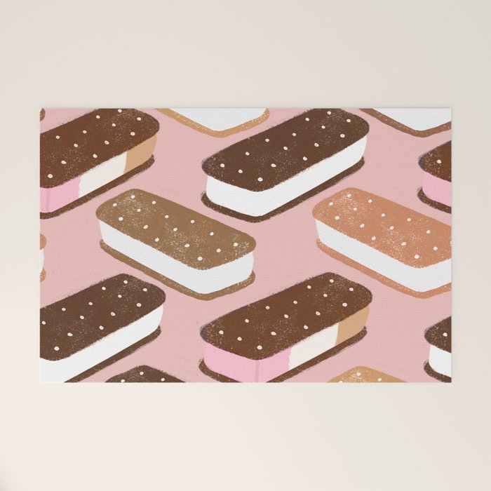 Ice Cream Sandwiches Welcome Mat