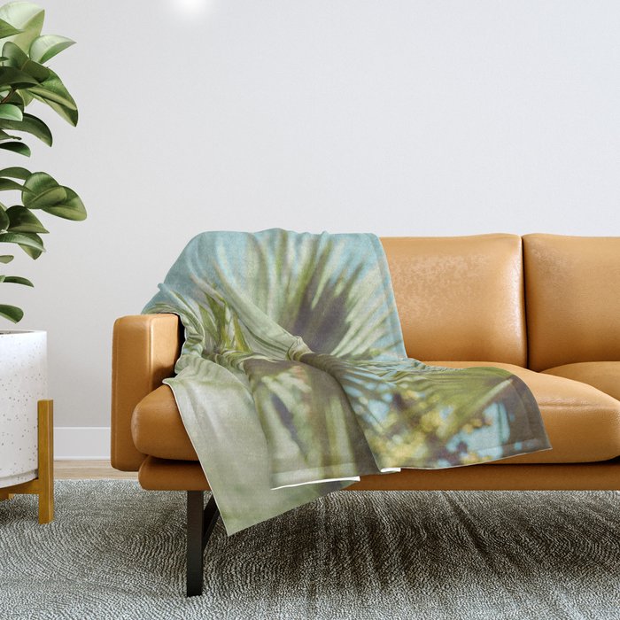Beach Getaway - Modern Beach Decor Throw Blanket Gallery Image 1