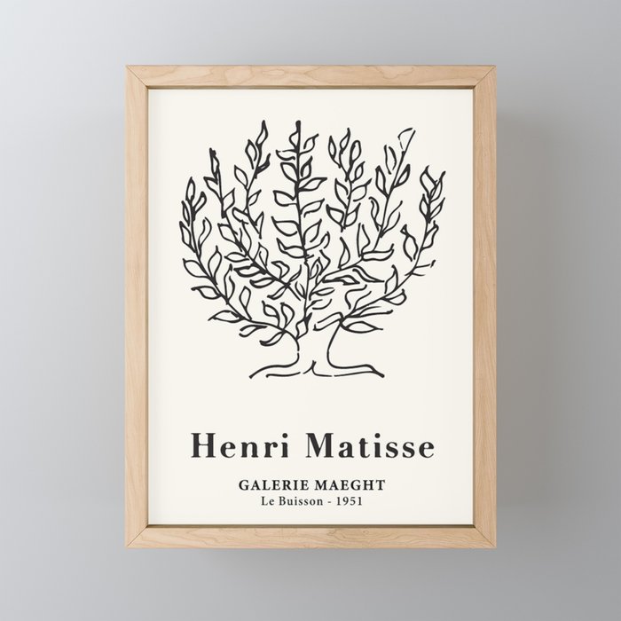 Henri Matisse 'Tree of Life' Abstract Line Art Mini Art Print Gallery Image 1