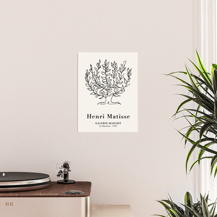 Henri Matisse 'Tree of Life' Abstract Line Art Poster Gallery Image 2