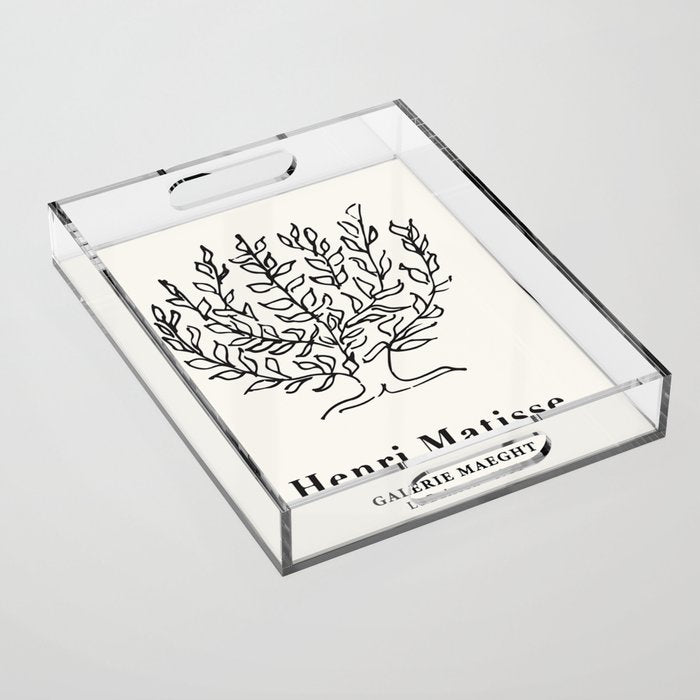 Henri Matisse 'Tree of Life' Abstract Line Art Acrylic Tray Gallery Image 1