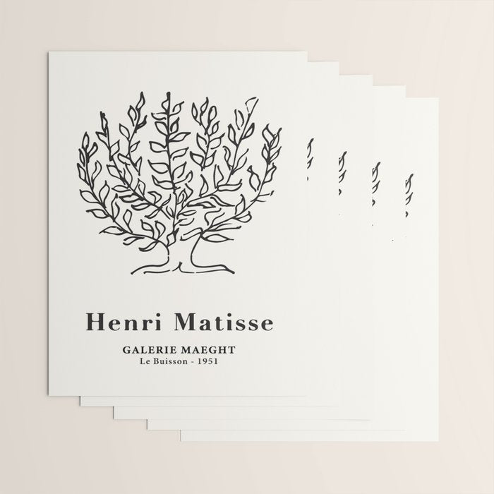 Henri Matisse 'Tree of Life' Abstract Line Art Wrapping Paper Gallery Image 3