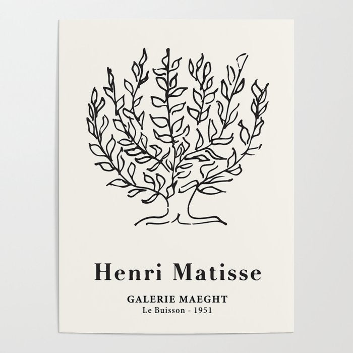 Henri Matisse 'Tree of Life' Abstract Line Art Poster Gallery Image 1