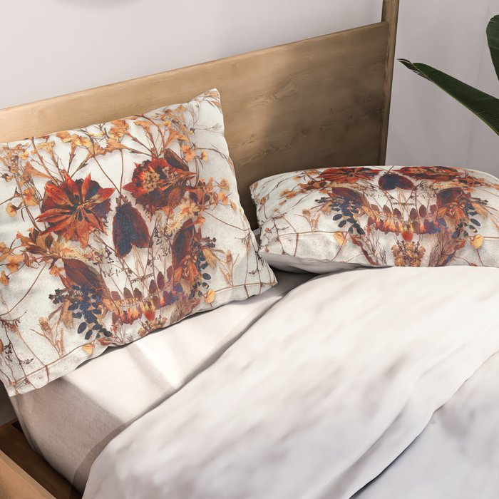 Delicate Skull Pillow Sham Gallery Image 2