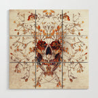 Delicate Skull Wood Wall Art Gallery Image 1