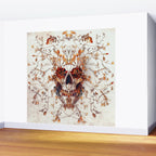 Delicate Skull Wall Mural Gallery Image 2