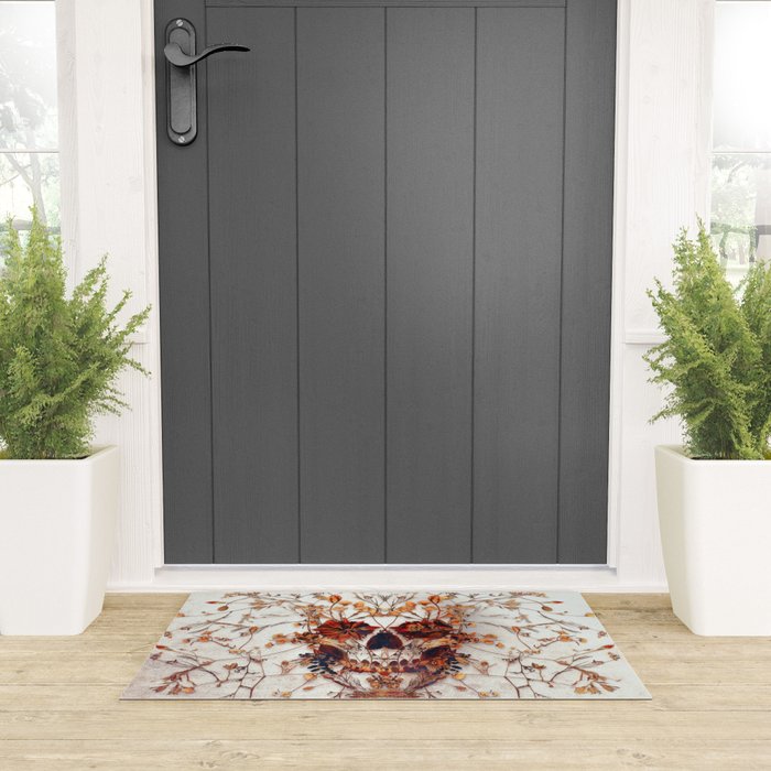 Delicate Skull Welcome Mat Gallery Image 3