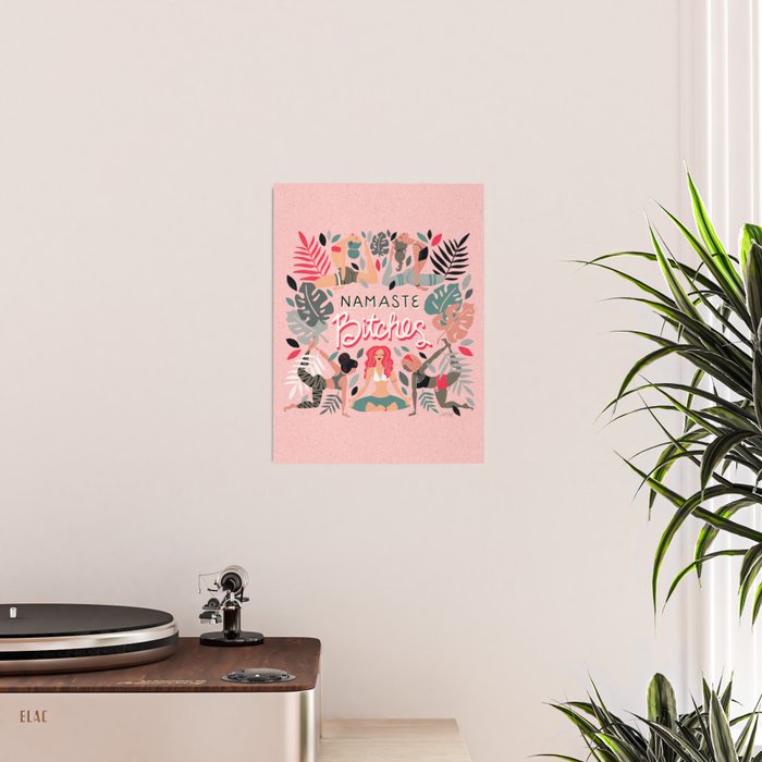 Namaste, Bitches - Pink Poster Gallery Image 2