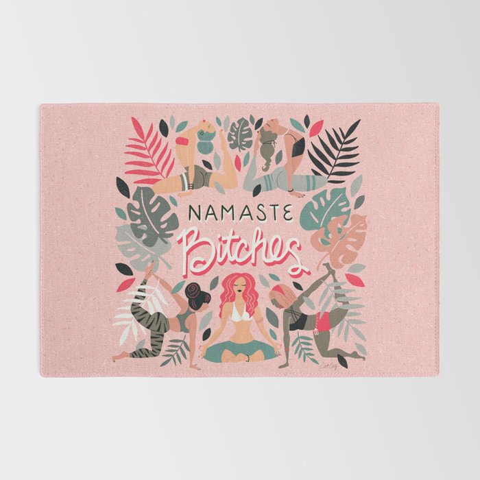 Namaste, Bitches - Pink Rug Gallery Image 2