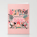 Namaste, Bitches - Pink Stationery Card Gallery Image 2