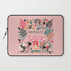 Namaste, Bitches - Pink Laptop Sleeve Gallery Image 1