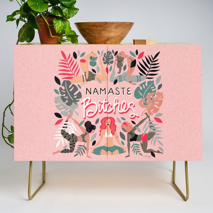 Namaste, Bitches - Pink Credenza Gallery Image 1