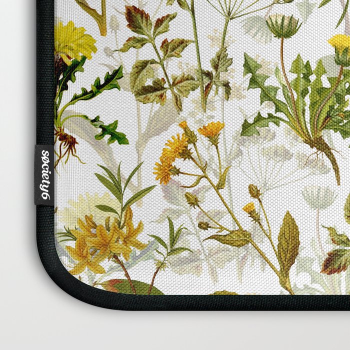Vintage & Shabby Chic - Yellow Wildflowers Laptop Sleeve Gallery Image 3