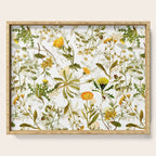 Vintage & Shabby Chic - Yellow Wildflowers Serving Tray Gallery Image 1