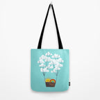 Hot cloud balloon - sun and rainbow Tote Bag Gallery Image 2