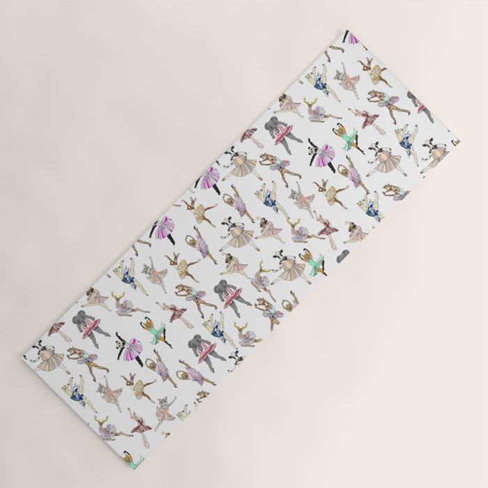 Animal Ballerinas Yoga Mat Gallery Image 1