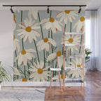 Chamomille pattern Wall Mural Gallery Image 1