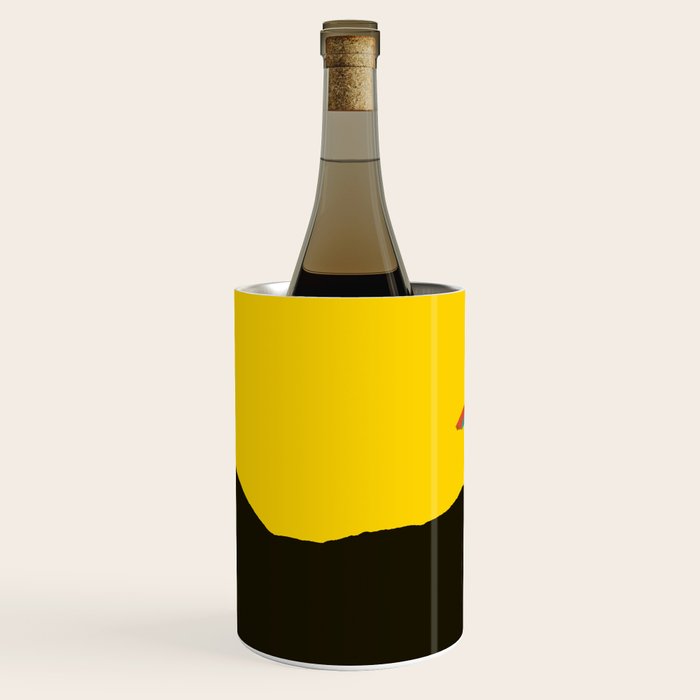 Colorful Parasol Black Yellow Background #decor #society6 #buyart Wine Chiller Gallery Image 2