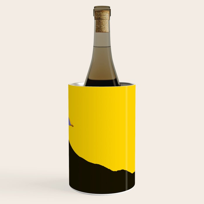 Colorful Parasol Black Yellow Background #decor #society6 #buyart Wine Chiller Gallery Image 3