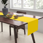 Colorful Parasol Black Yellow Background #decor #society6 #buyart Table Runner Gallery Image 2