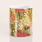 Christmas Poinsettia Flowers Gold Pattern Coffee Mug Gallery Image 4