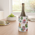 Cozy Village House Pattern Wine Chiller Gallery Image 4
