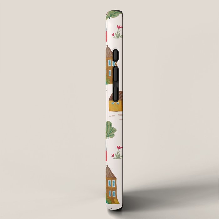 Cozy Village House Pattern iPhone Case Gallery Image 2